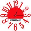 Homemania Pantone by PWATCH0143028 Orologio Link, Metallo, Rosso/Bianco/Nero, 40 x 0.15 x 40 cm