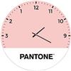 Homemania Pantone by PWATCH0133015 Orologio Upside Down, Metallo, Rosa/Bianco/Nero, 40 x 0.15 x 40 cm