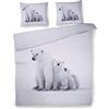 Papillon Flanel IJsbeer-Copripiumino in Flanella, Cotone, Multicolore, 140 x 200/220 cm