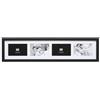 Deknudt Frames S66KC4-15.0X20.0 - Cornice portafoto orizzontale per 4 foto, 92 x 24 x 2 cm, colore: Nero