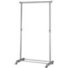 PREMIER Housewares 1900396 Appendiabiti con Scaffale per Scarpe e Ruote, Cromo/Grigio