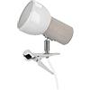 Homemania HOMBR_0329 Lampada da Tavolo Ren, Grigio/Bianco, 14 x 9 x 15 cm