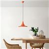 Opviq Elegante lampadario arancione, altezza regolabile 30 - 117 cm, corpo in metallo, diametro 30 cm, attacco E27, perfetto per spazi moderni, IP20 Rated