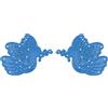 Nellie's Choice, Colombe, 5.4 x 4.1 cm Fustelle, per Creare Biglietti, Natale, Scrapbooking, Fai da Te, DIY, Blu, 54x41mm