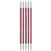 KnitPro Royale Ferri per Lavorare a Maglia a Doppia Punta, in Betulla, in Ottone, Multicolori, 20 cm x 5 mm, Set da 6