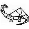 Homemania HOMESRV-41 Decorazione da Parete Dino, Nero, 45 x 1.5 x 32 cm