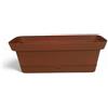 Ecoplast | Balconetta Origine 50cm, Fioriera da Esterno in Plastica, Fioriera da Balcone Terracotta, 49x16,5x17, Made in Italy