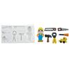 Silikomart | Stampo in Silicone per Pasta di Zucchero WORKER MAN, Stampo per Decorazioni Torta, Tema Principe, Misure 156 x 76 x 24 mm,