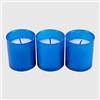 La Briantina Set 3 Moccoli di Cera Votivi da Cimitero, Colore Blu, 6xø5,2 cm, 3 Pezzi, Durata 20 Ore