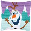 Vervaco, kit punto lungo, motivo: Disney: cuscino, motivo: Frozen Olaf, N a, 25 x 25 cm