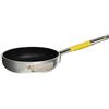 Baldassare Agnelli Pentole Agnelli Linea Cookware System Padella Radiante Svasata Alta Saltare con Manico Tubolare Inox Cool, Diametro 20 cm, Giallo Pollame