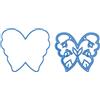Nellie's Choice Fustella di Forma Farfalla da 8,5 x 7,5 cm-per Creare Biglietti, Natale, Scrapbooking, Fai da Te, DIY, Metal, Blu