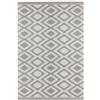 NORTHRUGS Tappeto per interni ed esterni, 160 x 230 cm, resistente alle intemperie, moderno, motivo etnico, per balcone, terrazza, giardino d'inverno, cucina, bagno, soggiorno, impermeabile, grigio