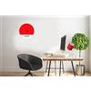 Homemania Pantone by Homemania PWATCH083028 Orologio Sunset, Metallo, Rosso/Bianco/Nero, 40 x 0.15 x 40 cm
