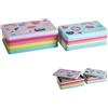 Premier Housewares Scatola da Cucina Rettangolare, Multicolore, Set di 2 - Fun Times, 13 x 20 x 7 cm