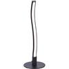 LeuchtenDirekt Lampada da tavolo a LED a forma di onda, 10 x 30 cm, moderna lampada da tavolo a LED, colore bianco caldo, con interruttore a cavo, 15128-18