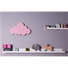 Homemania 8681847092667 Lampada A Parete Cloud Per Soggiorno, Cucina, Camera, Ufficio Applique, Luce, Rosa, in MDF, 40x3x25 cm