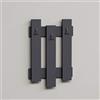 Homemania M.M.01.06.33.02156 Appendiabiti Nix con Ganci, Appendini da Ingresso, Camera, Bagno Antracite in Legno, 45 x 3,6 x 66 cm