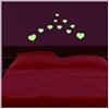 Ambiance Sticker Adesivi Fosforescenti | Stickers Luminoso Cuori - Decorazione murale fluorescente - 20 x 25 cm