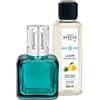 Parfum Berger LAMPE BERGER GLACON VERT Ice Cube Green - Set con lampada in vetro verde o olio aromatico da bruciare, 250 ml
