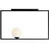Homemania HOMAX_4939 Lampada a Sospensione Square, Nero, 90 x 20 x 57 cm
