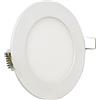 Tibelec 306710 Spot piatto da incasso rotondo LED 640 lumen metallo/vetro 9 W Integrated Bianco 150 x 150 mm
