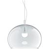 IGUZZINI Zurigo iGuzzini, design Luigi Massoni, lampada a sospensione LED, cavo di sospensione 2000mm, dotata di basetta per fissaggio a soffitto, corpo in PMMA, Ø52, Colore Trasparente