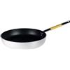 Baldassare Agnelli Pentole Agnelli Linea Cookware System Padella Radiante Svasata Alta Saltare con Manico Tubolare Inox Cool, Diametro 28 cm, Giallo Pollame, Argento