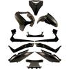 One by Camamoto Kit Set Carene Complete plastiche Compatibile con (cod 77380051 Yamaha x-Max 125-250cc Anno dal 2005-2006-2007-2008-2009 Colore Nero Lucido)