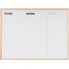 Bi-Office Lavagna Planner KanBan, Lavagna Magnetica e Cancellabile a Secco, Cornice Di Legno Pino, 120 x 90cm
