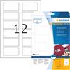 HERMA 9643 QR Code Etichette opache, 800 fogli, 80 x 40 mm, 12 fogli A4, 9600 pezzi, autoadesive, stampabili, opache, in carta bianca QR, colore bianco