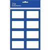 Kangaro Etichette per libri, 3 x 8 pezzi, blu pantone 2728C, 3 x 8 pezzi