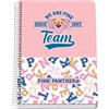 Dohe - Quaderno A5 - Copertina rigida - 4 mm - Pink Panther - Modello Team