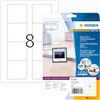 HERMA Etichette autoadesive per dischetti da 8,9 cm, 8 etichette per foglio A4, 800 fogli, 70 x 67,7 mm, 6400 etichette, vuote, per floppy disk da 3,5, etichette adesive per stampanti laser e a getto