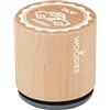 INNSPIRO Timbro in legno e gomma Taxi Madrid diam. 33 x 30 mm.