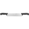 Sanelli Linea Skin Coltello Formaggio 2 manici, Acciaio Inox, Nero, Lunghezza lama 30 cm.