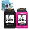 Penguin 305XL Cartucce d inchiostro per HP 305 XL Compatibile con DeskJet 2820e 2822