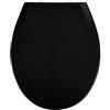 Non applicabile Wenko Sedile WC Kos nero, Sedile WC con chiusura automatica ammortizzata, fissag