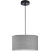 Fischer & Honsel | Lampada a sospensione, Teramo | nero sabbia | paralume in tessuto | D: 38,00 cm | Soffitto: 150,00 cm | 3 x E27 max. 40,0 Watt | 60954