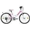 Atala Bici ATALA TOSCANA 24 " Bimba - Bambina Bianco / Fuxia Cambio 6V