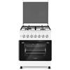 LAR.EL CUCINA GAS LAREL 60X60 4 FUOCHI ACC. ELET FORNO GAS VENTILATO BIANCA VALVOLATO