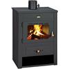 Prity Stufa a Legna Prity K13 12.1 kW - Alta Efficienza e Design Elegante