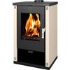Verso Stufa a Legna Camino con Combustibile Solido EEK A+ Verso Theia 9.0 kW avorio