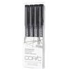 Copic Markers - Set di 4 inchiostri multiliner a base di pigmenti, a base di pigmenti fini