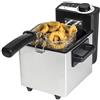 Cecotec Friggitrice elettrica CleanFry, capacità 1,5 l, temperatura fino a 190ºC, secchio smaltato lavabile in lavastoviglie, filtro olio detergente mantiene l'olio pulito, 1000 W