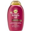 OGX Keratin Oil Shampoo rinforzante anti rottura 'capello' con olio di keratina per 'capello' danneggiato in caso di rottura e doppie punte, 385 ml