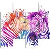 Homemania Quadro Zebra, Multicolore, L76xP0,3xA50 cm