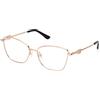 GUESS Montatura per occhiali da vista donna Guess cat eye montature metallo oro rosa.