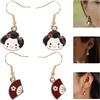 2 Pairs Orecchini Kimono Stile Retrò Mancare Pendenti Fai Cadere Per Donne