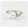 Gianni Carità Anello Fogi Bby GIANNI CARITA' IN ORO BIANCO 18K CON PERLA E DIAMANTI ct 0,1